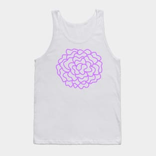 purple flower abstract watercolor art Tank Top